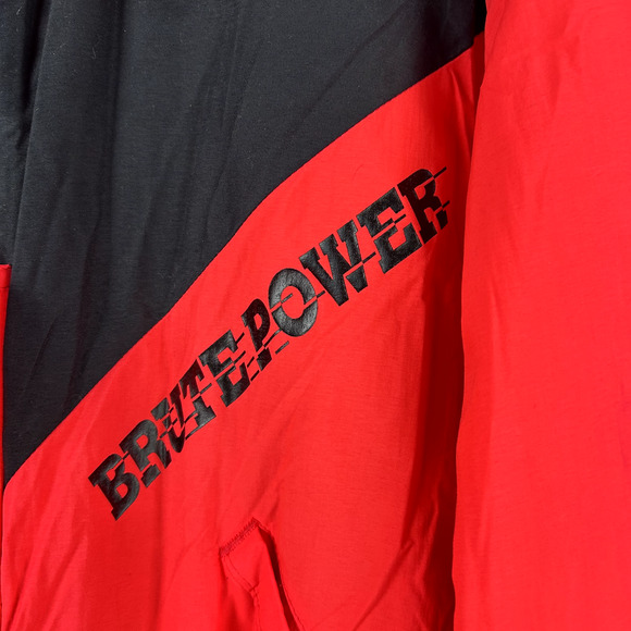 Vintage Swingster Mens Winter Coat Size Large Brute Power BWD BorgWarner 80s 90s - Picture 2 of 11